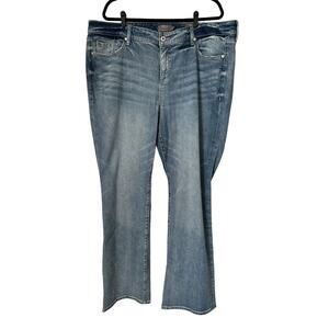 Torrid Jeans Womens Size 22T Mid Rise Slim Boot Bootcut Medium Wash 33" Inseam